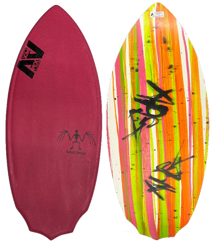 surfboards for better wave entry-Apex 53" Kale Batwing Carbon Magenta Skimboard