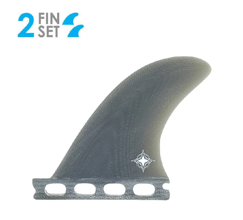 surfboard fins for maximum traction-True Ames Wayne Rich Side Bites-Smoke-3.4"