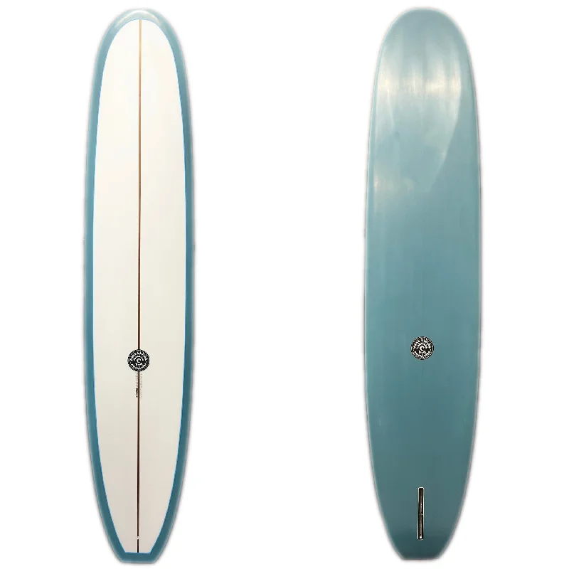 top-rated surfboards for beginners-WRV 9'2" Captin's Log Green Tint Surfboard