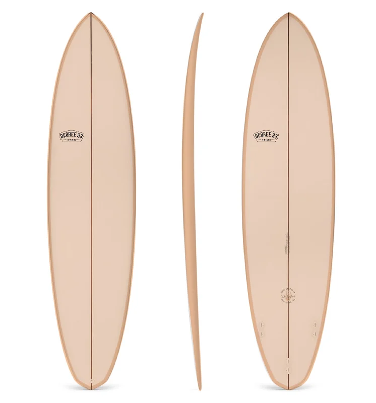 surfboards for aggressive riders-7'6" Over Easy Surfboard Coral Resin Tint (Poly)