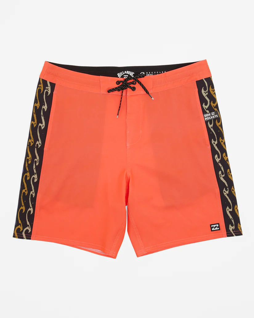 affordable surf gear for long sessions-Billabng Mens D Brah Lt 18" Boardshorts