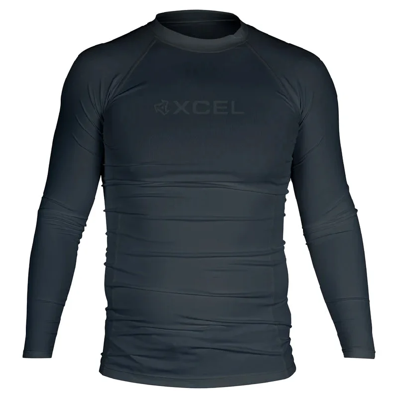 surfboards with maximum wave-catching potential-Xcel Performance Fit UV L/S Black