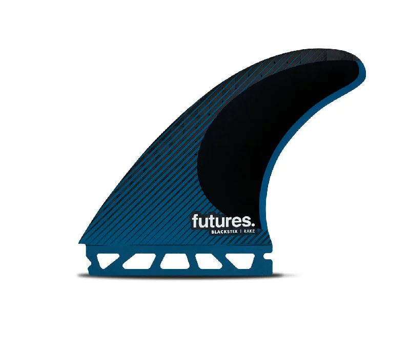 premium surfboard fins for professional surfers-Futures R8 Blackstix Tri Fin Set-Blue-Large