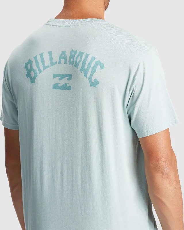 surf shoes for comfort-Billabong Mens Arch Wave Short Sleeve T-Shirt