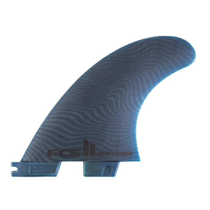 surf fins for enhanced paddling speed-FCS Performer Eco Neo Glass Tri Fin Set-Pacific-Medium