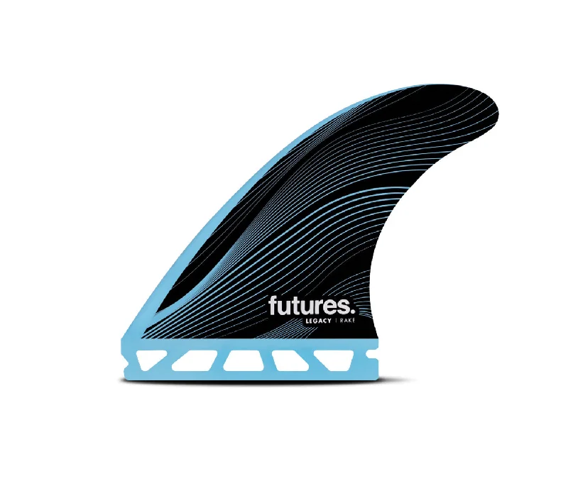 adjustable fins for surfboards-Futures R4 Legacy Tri Fin Set-Blue-Small