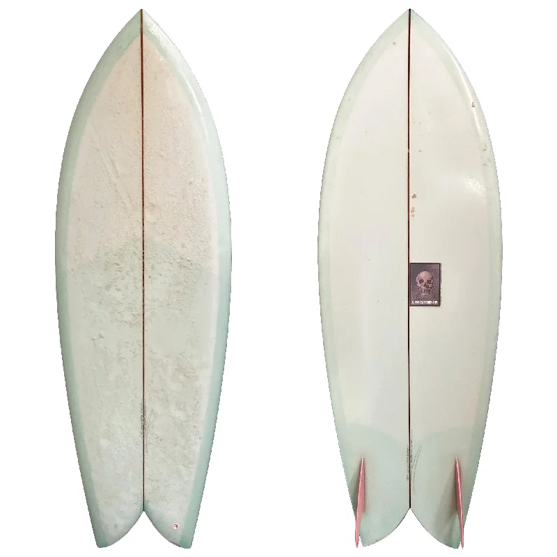 fast maneuvering surfboards for expert riders-Christenson 5'4 Consignment Surfboard - Glass Ons