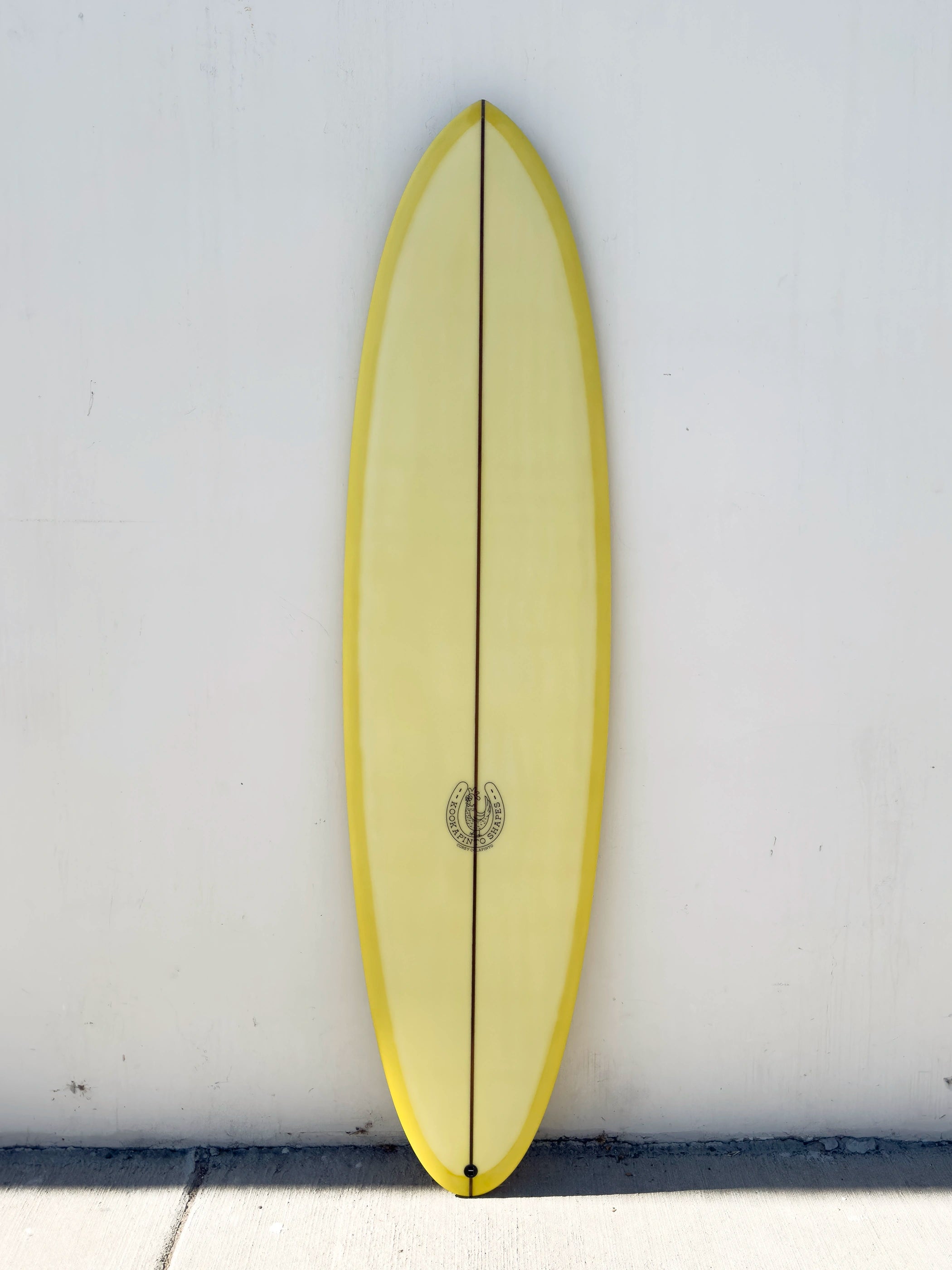 surfboards for carving turns-7'0" Thin Twin - Yellow Tint Surfboard