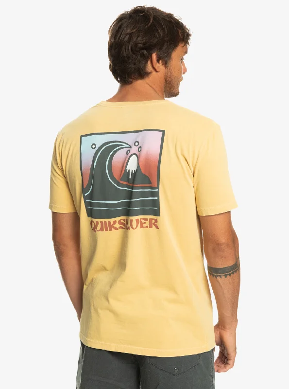 lightweight surf jackets-Quiksilver Mens Bubble Stamp Short Sleeve T-Shirt