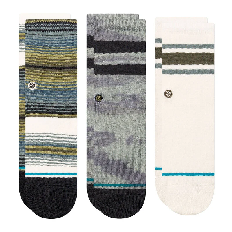 women’s surf clothing for versatile use-Stance Baby and Toddler Crew Socks 3 Pack - Multi