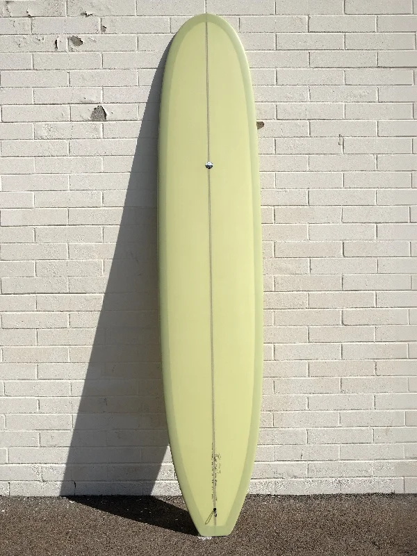 high-quality carbon fiber surfboards-Woodin Surfboards | 9'8" One Love Cactus Green Longboard