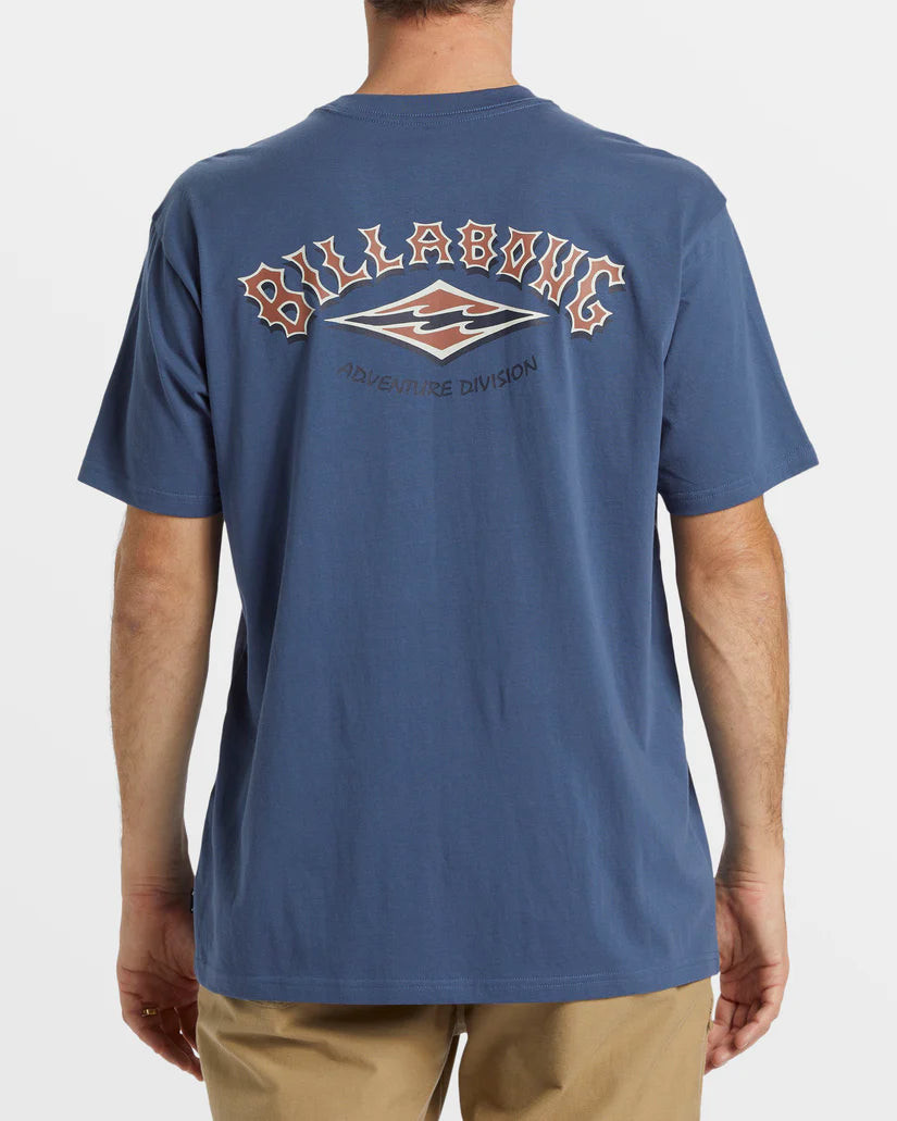 affordable surf clothing brands-Billabong Mens A/Div Arch Short Sleeve T-Shirt