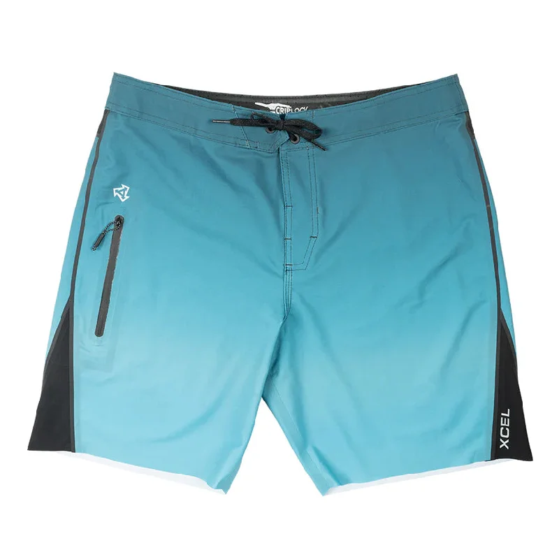 perfect surfboards for trick riders-Xcel Drylock 18.5" Boardshorts Emerald Fade