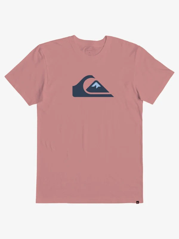 high-performance surfwear-Quiksilver Mens Comp Logo Short Sleeve T-Shirt