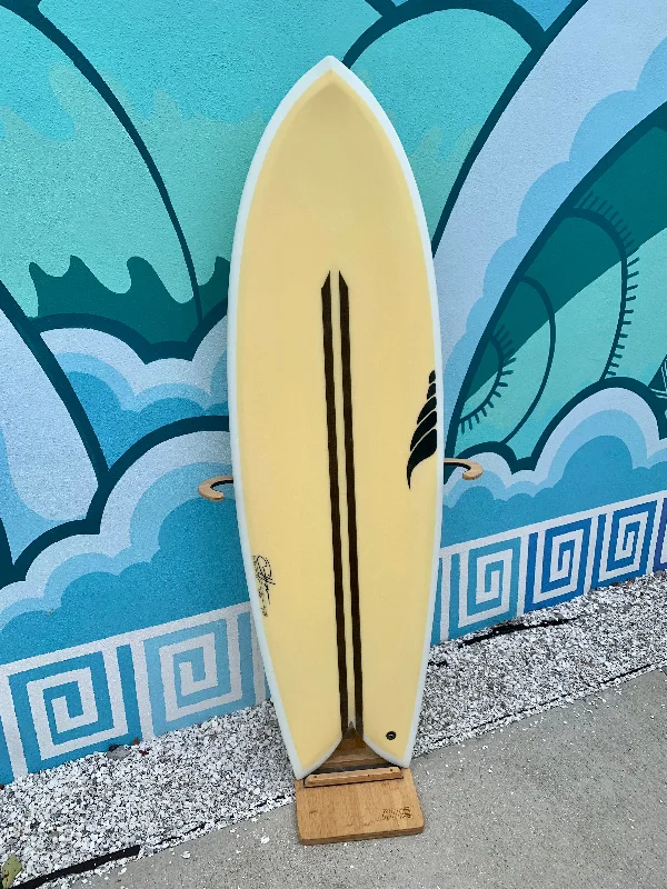 best surfboards for beginners-5'8 Throwback - Pastel Yellow