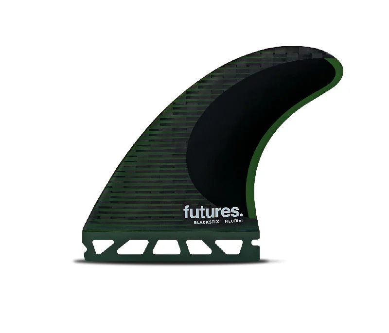 surf fins for consistent performance-Futures Fins F8 Blackstix Thruster Fin Set Green L