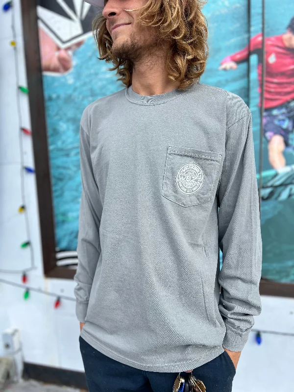 top-rated surfboards for traveling-Waterboyz Going Gets Tough L/S Pocket T-shirt