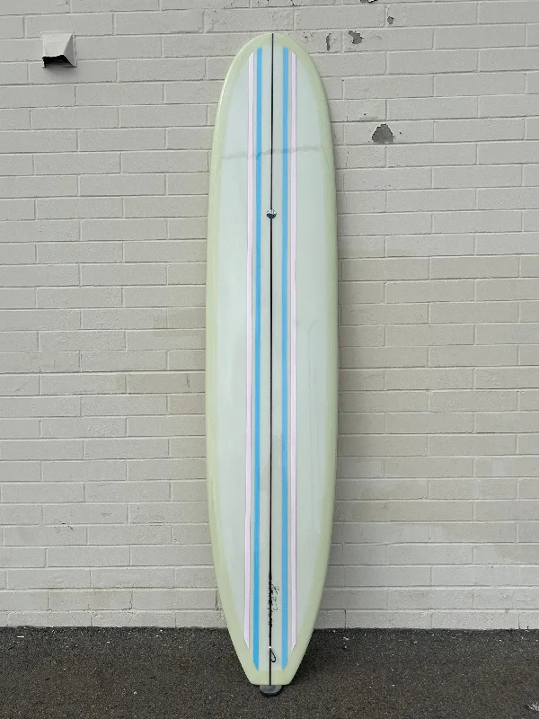 surfboards for relaxed paddling-Woodin Surfboards | 9’2” One Love Lemon Dip Longboard