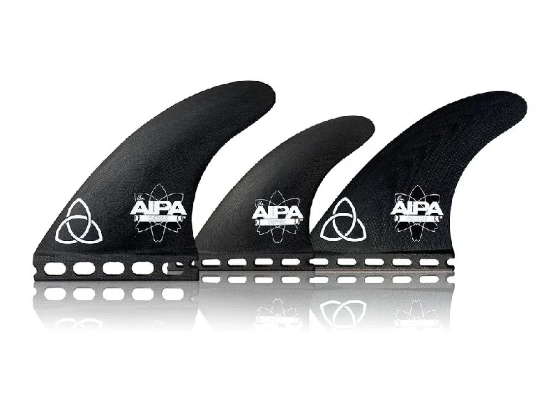 surfboard fins for high-speed maneuvers-NVS Aipa Da Hook Apex Tri/Quad Fin Set-Medium