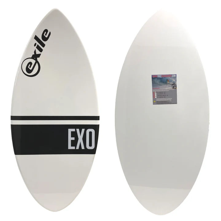 best surfboards for all-day surfing-Exile 44" Small Ex0 E-glass (White)