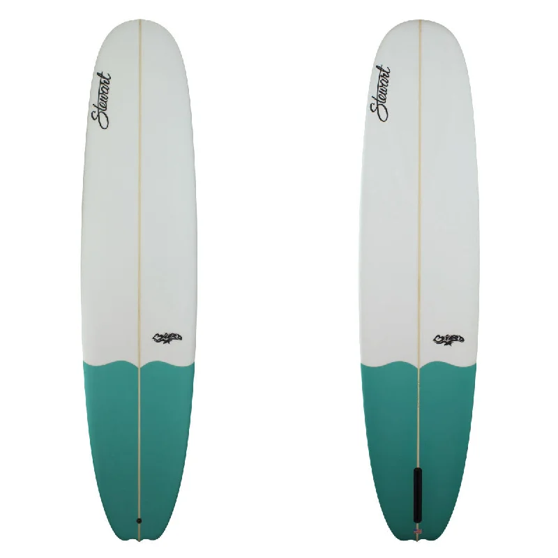 durable boards for rocky conditions-Stewart 9'4" Bird Poly Green Tail