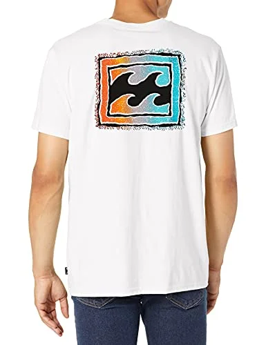 best surf wetsuits for beginners-Billabong Mens Crayon Waves Short Sleeve T-Shirt