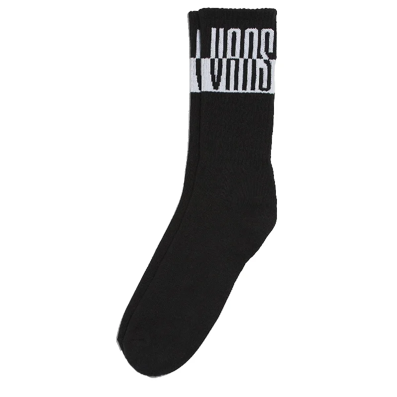 lightweight surf dresses for beach days-Vans Music Academy Men's Crew Sock - Black