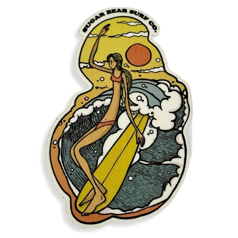 fast maneuvering surfboards for expert riders-"Summer" On The Nose Sticker