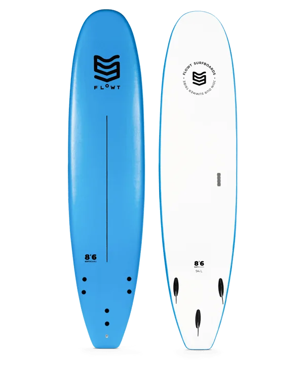 high-performance surfboards-Flowt Standard Soft Top 8'6"-Blue