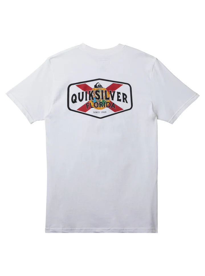 surf tops for long surfing sessions-Quiksilver Mens FL Coast To Coast Short Sleeve