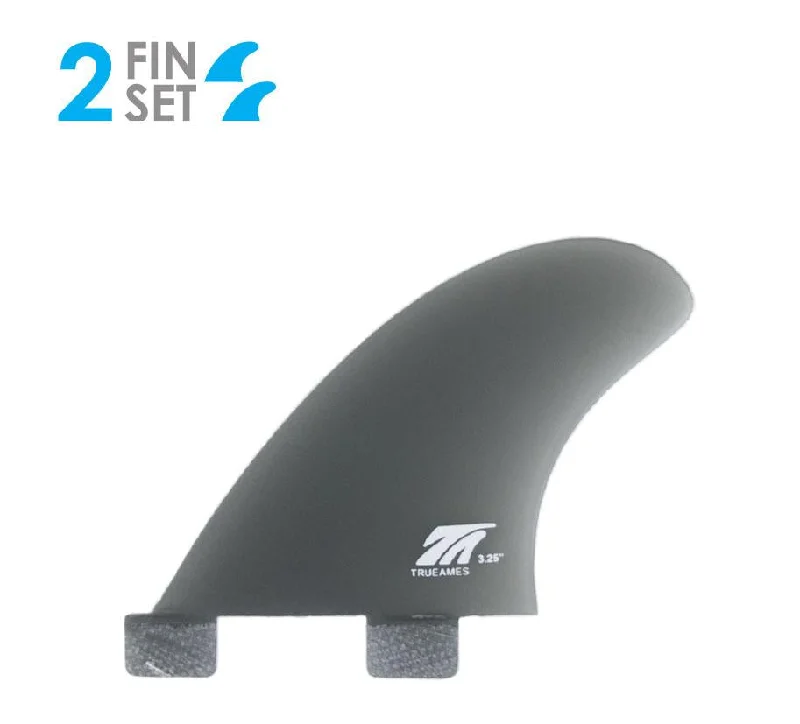 flexible surfboard fins for better turns-True Ames FCS Side Bite-Smoke-3.25"