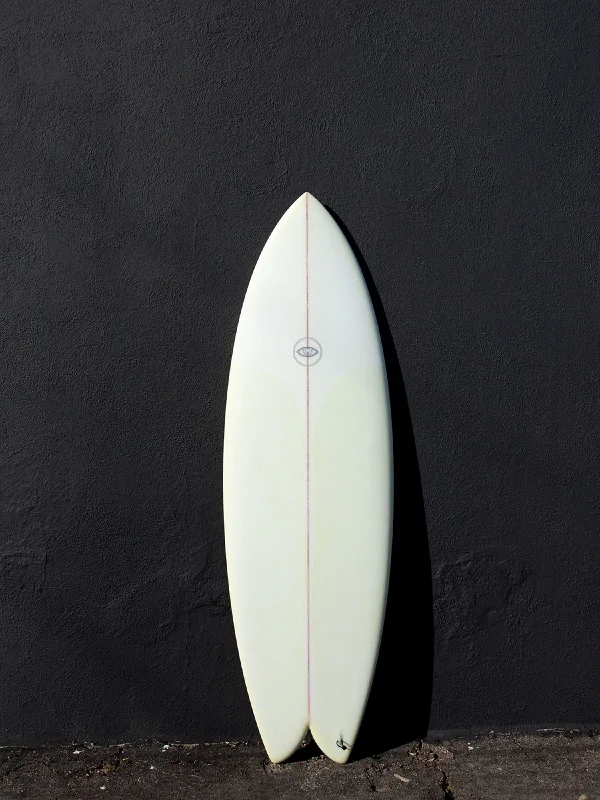 lightweight boards for easy handling-Eye Symmetry | Wombi Fish 5'9" Yellow FCS Surfboard