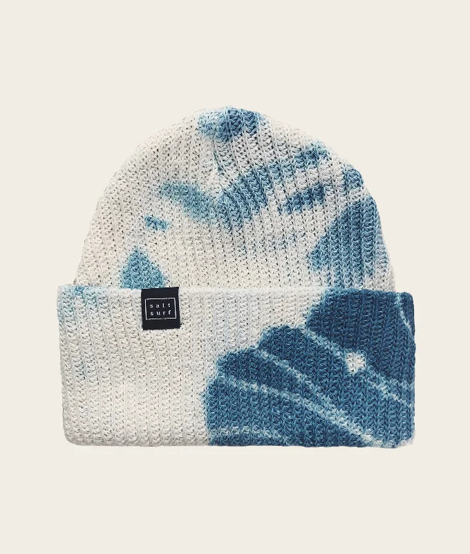 Tie Dye Beanie- Denim Blue