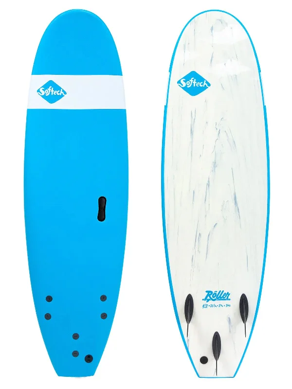 high-performance surfboards-Softech 7'6" Roller Blue Softboard