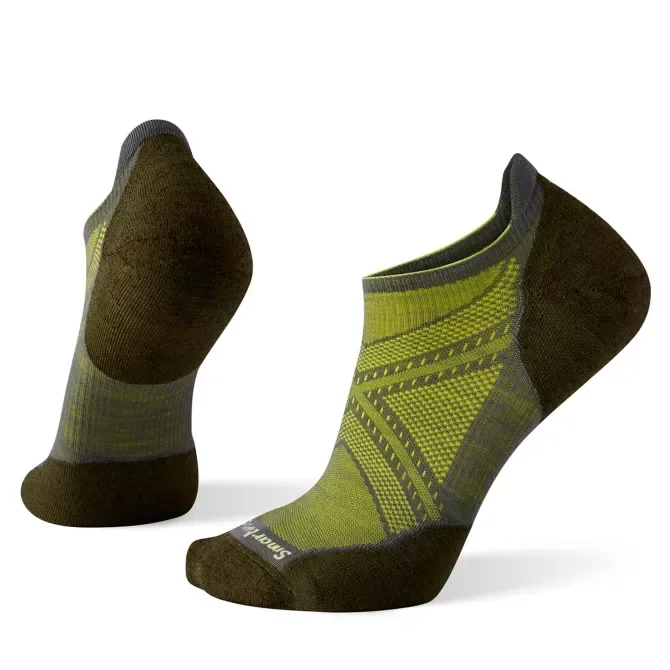 affordable surf clothes for beginners-Targeted Cushion Low Ankle Socks - Graphite - Military Olive