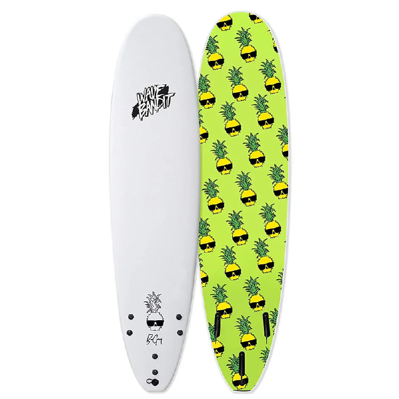 surfboards for easy handling and speed-Wave Bandit Ben Gravy Pro Ez Rider 8'0"-White 18