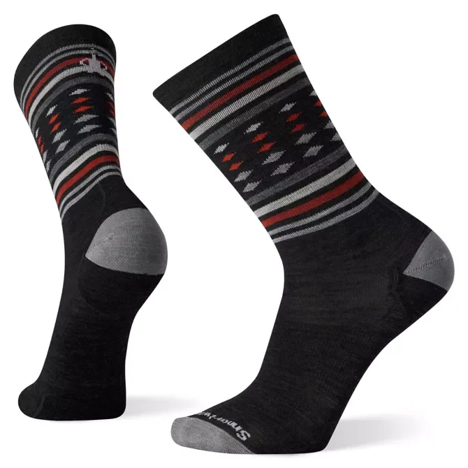 waterproof surf gear for protection-Everyday Classic Stripe Crew Socks - Charcoal