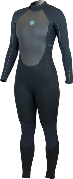 Alder Stealth Women's 5/4/3mm Back Zip Black Wetsuit