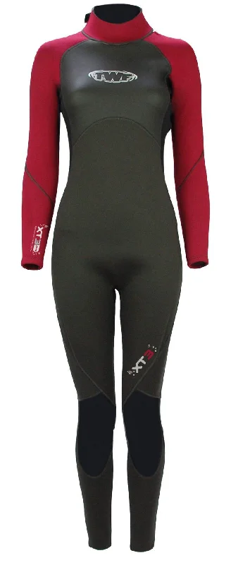 TWF XT3 Ladies 3mm Full Length Wetsuit Crimson Asphalt