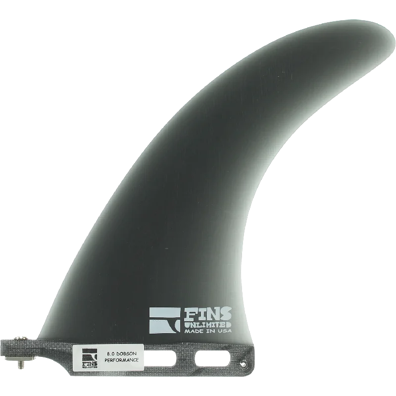 surfboard fins for lighter boards-Fins Unlimited D Performance 8" Smoke Surfboard FIN