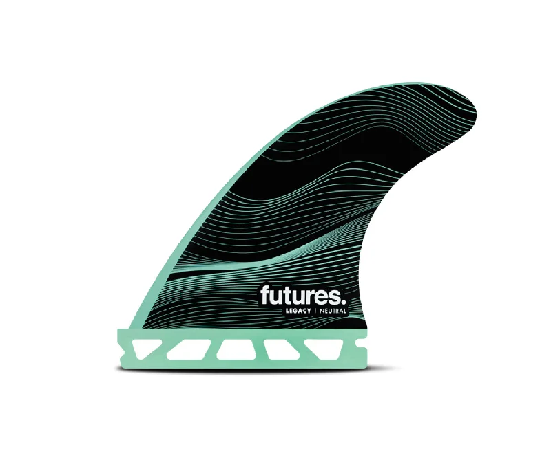 surfboard fins for all wave conditions-Future Fins F4 HC Legacy Thruster Fin Set Green S