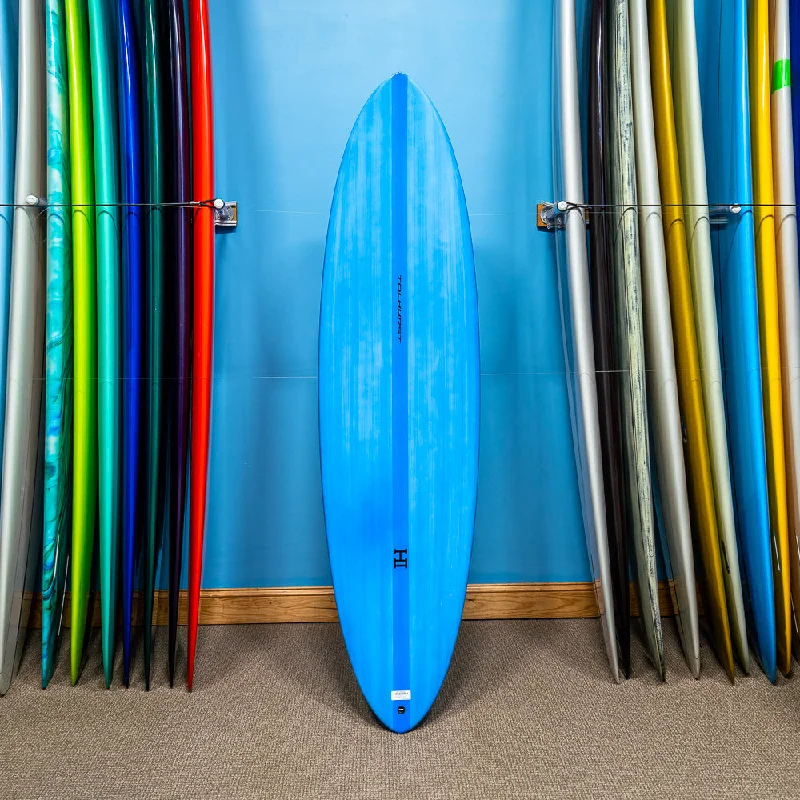 best surfboards for tropical waves-Harley Ingleby Mid 6 Twin Thunderbolt Red 6'10"