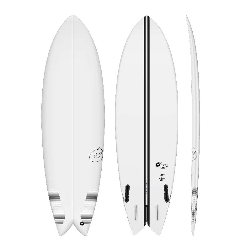 customizable surfboards for all styles-7'6 TORQ TEC BIGBOY FISH 22 3/4” x 3 3/8” 66.3L FUTURES (WHITE)