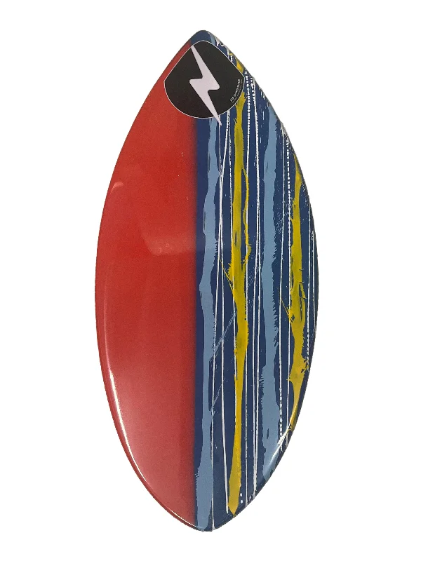 eco-friendly surfboards-Zap Medium Wedge 45" Skimboard Red Blue