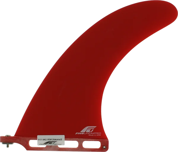 surf fins for reliable control in all conditions-Fins Unlimited Sro Performance 9" Red Surfboard FIN