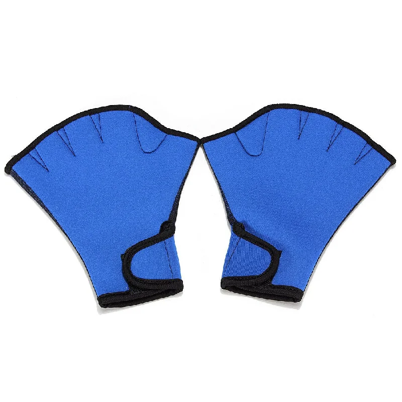 adjustable surf fins for better handling-Hot Sale 1 Pair Swim Fins Hand Surfing Webbed Flippers Gloves AID Paddles Training For Swimming L 24*21cm