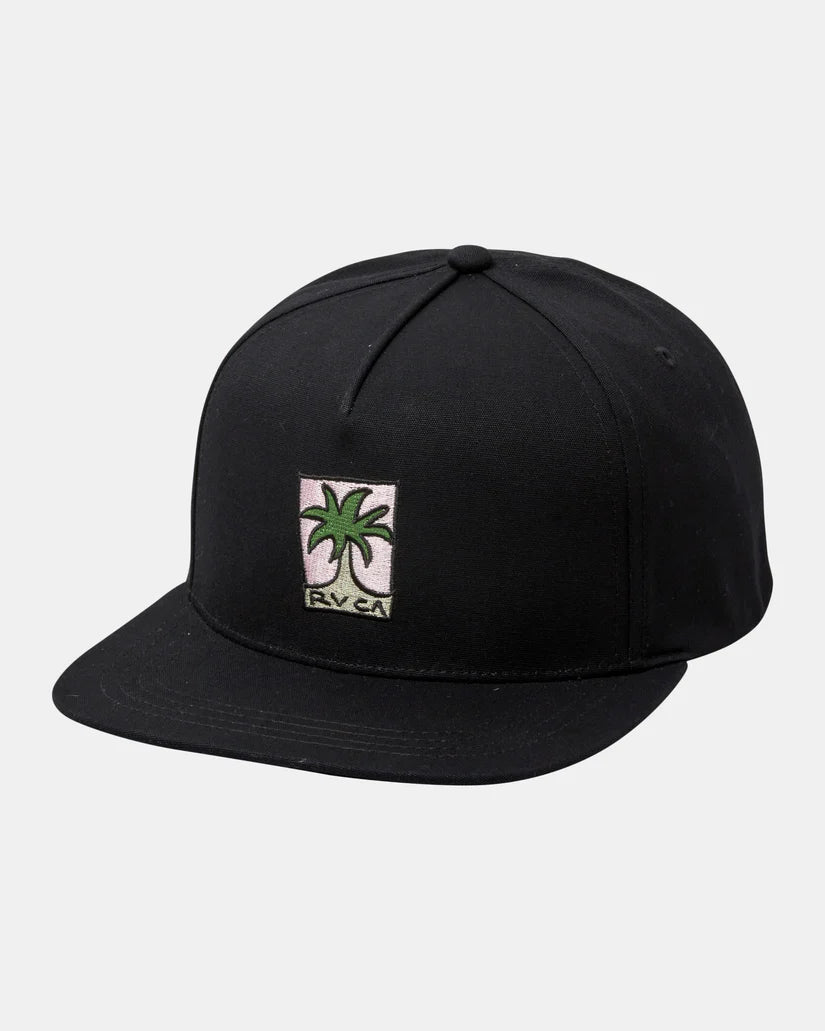 affordable surf gear for long sessions-RVCA Small Palm Snapback Hat