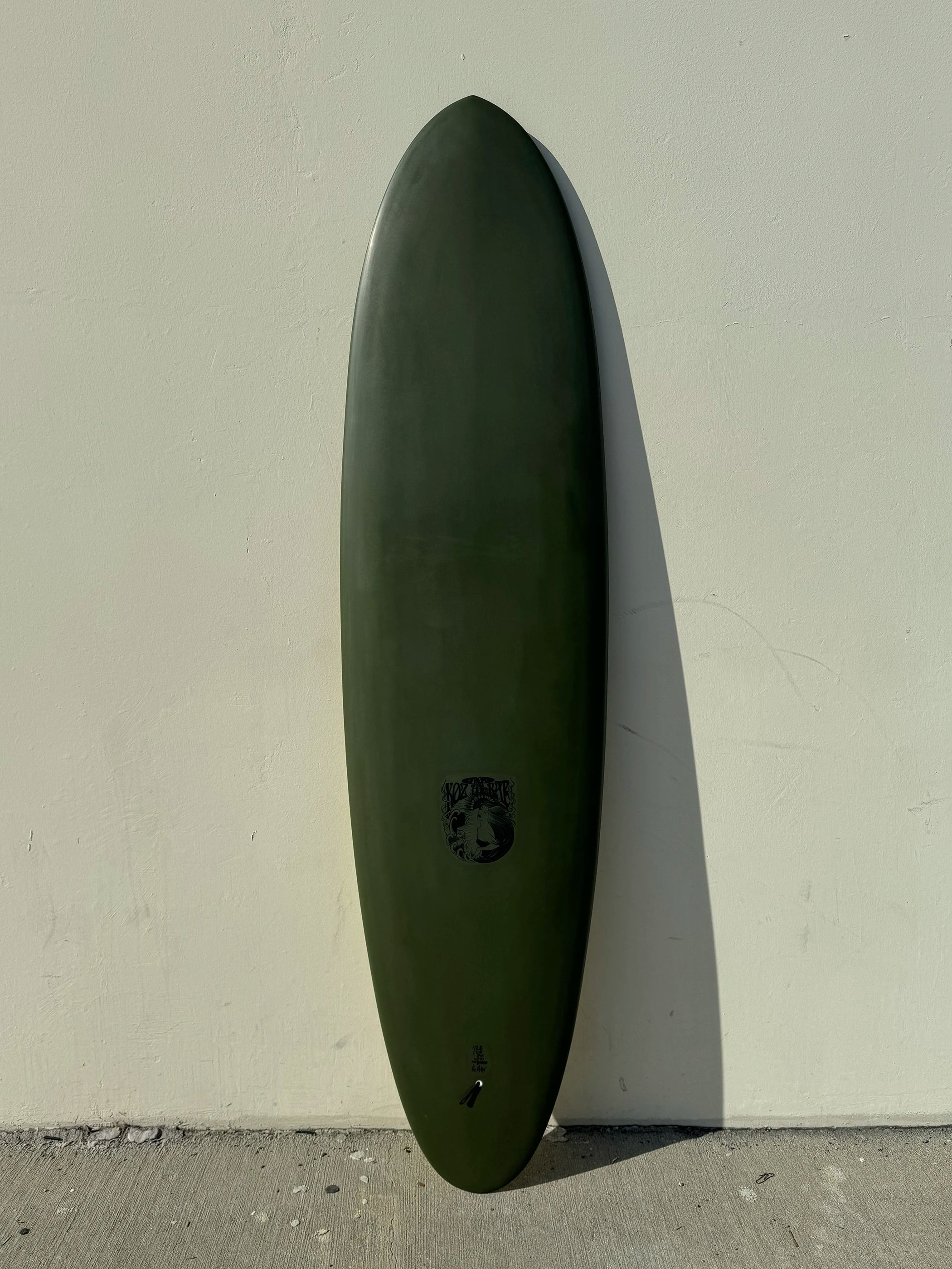 surfboards for quick paddling-Koz McRae SurfingBoards | 7'2" Slide Piece - TreeFrog Greens Surfboard