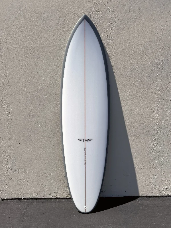 surfboards for easy handling and speed-Tyler Warren | 6’6" Twin Pin Stone Surfboard