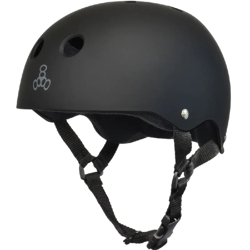 affordable surfboards for casual surfers-Triple 8 All Black Helmet